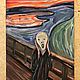 Acrylic miniature painting based on Edvard Munch's ' Scream». Pictures. letymary (letymary). Online shopping on My Livemaster.  Фото №2