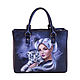 Large leather bag 'White tiger', Classic Bag, St. Petersburg,  Фото №1