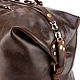 Кожаная дорожно-спортивная сумка Вашингтон (коричневая наппа). Спортивная сумка. Кожинка. Ярмарка Мастеров.  Фото №6