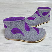 Обувь ручной работы handmade. Livemaster - original item boots: Chuni felted women`s. Handmade.