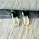 Earrings aventurine glass 'Gold elves'. Pendants. Transparent world. Online shopping on My Livemaster.  Фото №2