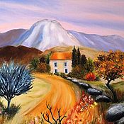 Картины и панно handmade. Livemaster - original item Tuscany. Autumn in the mountains. Oil painting. Handmade.