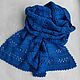 Order Blue scarf with lurex. handwerkhof. Livemaster. . Scarves Фото №3