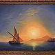 Айвазовский по мотивам картины «Закат над Истья», Картины, Мытищи,  Фото №1