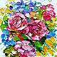 Rose oil painting 'A breath of fragrant wind' original, Pictures, Voronezh,  Фото №1