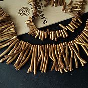 Материалы для творчества handmade. Livemaster - original item Beads 10 pcs Coral Gold Sticks 2 kinds. Handmade.
