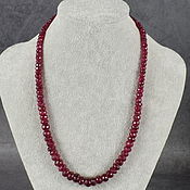 Работы для детей, handmade. Livemaster - original item Silver925pr.Chic beads made of red ruby spinel. Handmade.