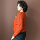Red Knitted Women's jumper, cashmere pullover with Mohair. Jumpers. Dobryy_vyaz. My Livemaster. Фото №5