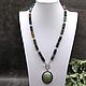 Natural Moss Agate necklace with pendant. Necklace. naturalkavni. Online shopping on My Livemaster.  Фото №2