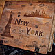 Плетеный чемодан "Нью-Йорк - город контрастов" (с), Корзины, Москва,  Фото №1