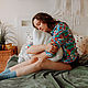 Заказать Домашний костюм / пижама с шортами "Поп-арт". Lemondress home - одежда для дома. Ярмарка Мастеров. . Домашние костюмы Фото №3