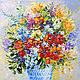 Painting Poppies bouquet Lush Abundance Oil on canvas, Pictures, Voronezh,  Фото №1