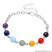 Украшения handmade. Livemaster - original item Chakra or rainbow bracelet 