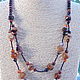 Necklace made of natural stones agate and spinel of 'Paradise', Necklace, Velikiy Novgorod,  Фото №1