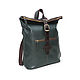 Order  Women's Leather Backpack Bag Dark Green Mei Mod. CP34-132. Natalia Kalinovskaya. Livemaster. . Backpacks Фото №3
