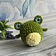 Плюшевая вязаная лягушка. Амигуруми куклы и игрушки. Studio_Ami_Toys. Интернет-магазин Ярмарка Мастеров.  Фото №2