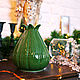 Vase 'Melon Emerald L' 1,4 l. Vases. Hill & Mill. Интернет-магазин Ярмарка Мастеров.  Фото №2
