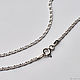 Rhodium plated chain ' diamond-cut Snail', Chain, Vladimir,  Фото №1