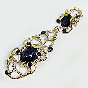 Украшения handmade. Livemaster - original item The author`s pendant is a 925 silver pendant with natural sapphires. Handmade.