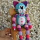 Order The cat Is purple with a beaded toy, crochet. Zzabava. Livemaster. . Teethers and rattles Фото №3