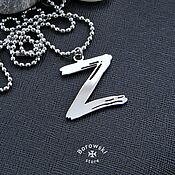 Украшения handmade. Livemaster - original item Pendant Z/For our/Polite People Z/stainless steel. Handmade.