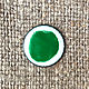 Overglaze paint SHINCERAMIC No. №3471 Grass-green, Blanks for jewelry, St. Petersburg,  Фото №1