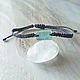 Necklace with aquamarines. Braided bracelet. Zabaykalye-gem. Online shopping on My Livemaster.  Фото №2