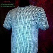 Мужская одежда ручной работы. Ярмарка Мастеров - ручная работа 100% lino camiseta de los Hombres de CONFORT. Handmade.