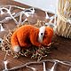Спящий лис. Кукольная еда. ToysMari (handmademari). Ярмарка Мастеров.  Фото №4