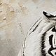 Картина маслом на холсте Тигр в траве Интерьерная живопись. Картины. Картины на стену/Искусство на холсте. Ярмарка Мастеров.  Фото №5
