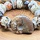 Дикий браслет с Аммонитом. Браслет из бусин. Стихия камня (Stone element). Интернет-магазин Ярмарка Мастеров.  Фото №2
