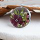 Order Pendant with real flowers. A pendant with a red flower as a gift to a girl. OrlovaResinJewelry. Livemaster. . Pendant Фото №3