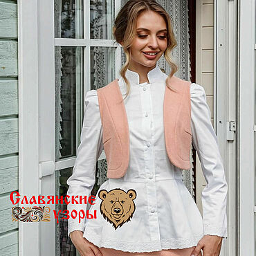 Одежда ручной работы. Ярмарка Мастеров - ручная работа Болеро персик. Handmade.