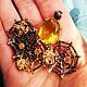 Gold web pendant with Golden citrine. Pendants. dobrivolshebnik (dobrivolshebnik). Online shopping on My Livemaster.  Фото №2