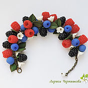 Raspberry berry bracelet