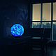 Светильник - Уран 25 см ( синий ночник, планета, ночник). Ночники. Lampa la Luna byJulia. Ярмарка Мастеров.  Фото №4