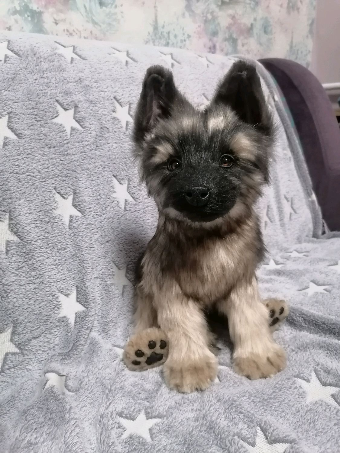 Реалистичная игрушка, щенок овчарки в интернет-магазине Ярмарка ...