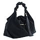 Black suede bag hobo shopper bag suede Bag large tassel. Sacks. BagsByKaterinaKlestova (kklestova). Online shopping on My Livemaster.  Фото №2
