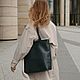 Шоппер из натуральной кожи. Сумка-шоппер. AUGUST BAGS. Ярмарка Мастеров.  Фото №4