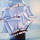 Painting with a ship and the sea Calm 40*60 cm. Pictures. Ermolaeva Olesya. Online shopping on My Livemaster.  Фото №2