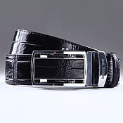 Аксессуары handmade. Livemaster - original item Genuine Crocodile Leather Belt IMA3008B. Handmade.