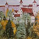 Заказать Винтаж: Осенний пейзаж с замком Живопись маслом Холст Винтаж. VERY GOOD DAY. Ярмарка Мастеров. . Картины винтажные Фото №3