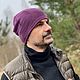 Шапка вязаная ХИПСТЕР ХЭТ молочный лето/ демисезон хлопок. Шапки. Вязаный кэжуал  UNIC Ирина. Ярмарка Мастеров.  Фото №10