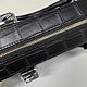 Order Men's briefcase bag made of crocodile leather, in black color. SHOES&BAGS. Livemaster. . Men\'s bag Фото №3