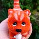 Котик из шерсти "Рыжик". Войлочная игрушка. Валяние с любовью (lovely-felting). Ярмарка Мастеров.  Фото №6