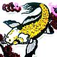 Заказать Вышивка Золотая Рыбка в Японском стиле. Оля (СтразоБусинка). Ярмарка Мастеров. . Аппликации Фото №3
