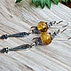 Amber. Earrings 'Sharp horcicka' amber silver. Earrings. Frollena II. Natural Baltic amber. My Livemaster. Фото №6