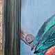 "Зимородок" картина в раме. Картины. Elena Lesnova (naturesoul). Ярмарка Мастеров.  Фото №4