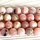 Розовый опал натуральный бусины 8 мм. Бусины. Digems. Ярмарка Мастеров.  Фото №4