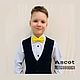 Детская бабочка-галстук. Желтый шелк. Бабочки. ASCOT Accessories. Интернет-магазин Ярмарка Мастеров.  Фото №2